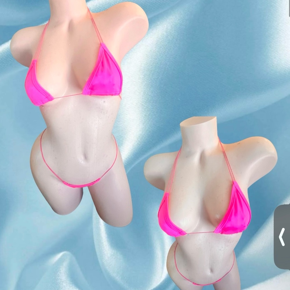 Pink Triangle Bikini Set - Picture 2 of 2